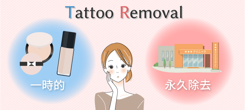 タトゥーを消す方法は2種類ある