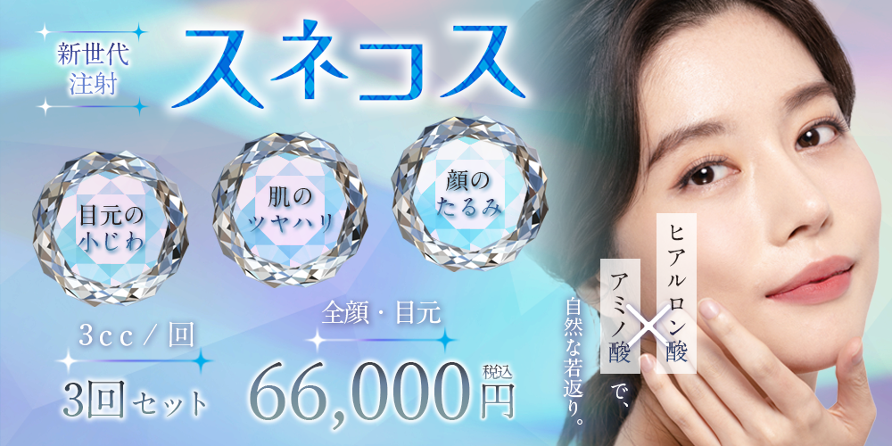 スネコス 3回セット(3cc/回) 目元、全顔 66,000円