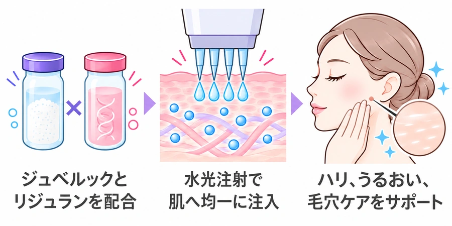 ジュベルック×リジュラン 水光注射の施術のしくみ