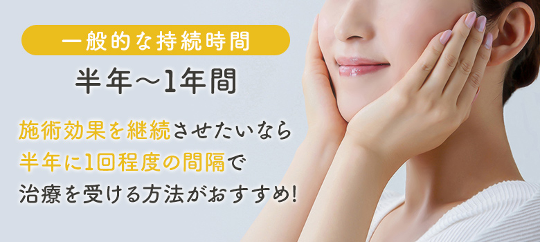 ハイフによる効果の持続期間