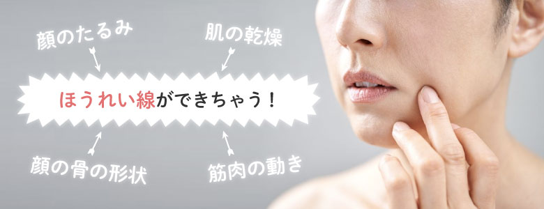 老けて見える！ほうれい線ができる原因