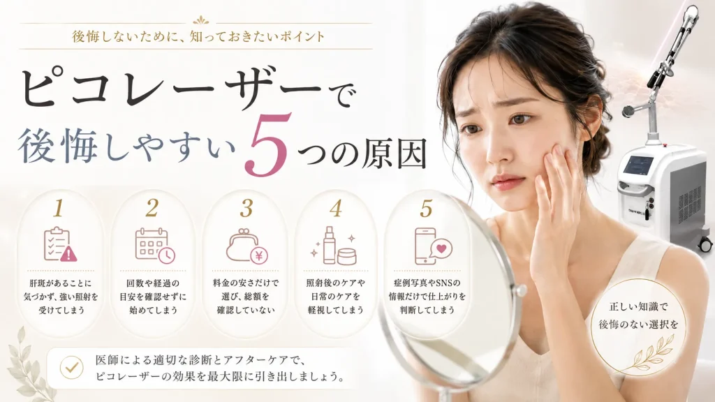 ピコレーザー 後悔しやすい原因